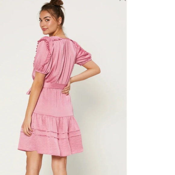Current Air Pink Ruffle Mini Dress - Picture 4 of 5
